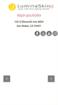 Mobile Screenshot of luminaskin.com